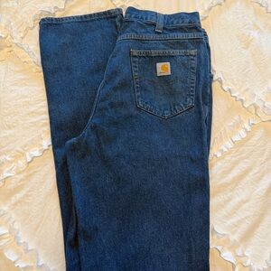 Carhartt Men's Dark Blue Relaxed Jeans